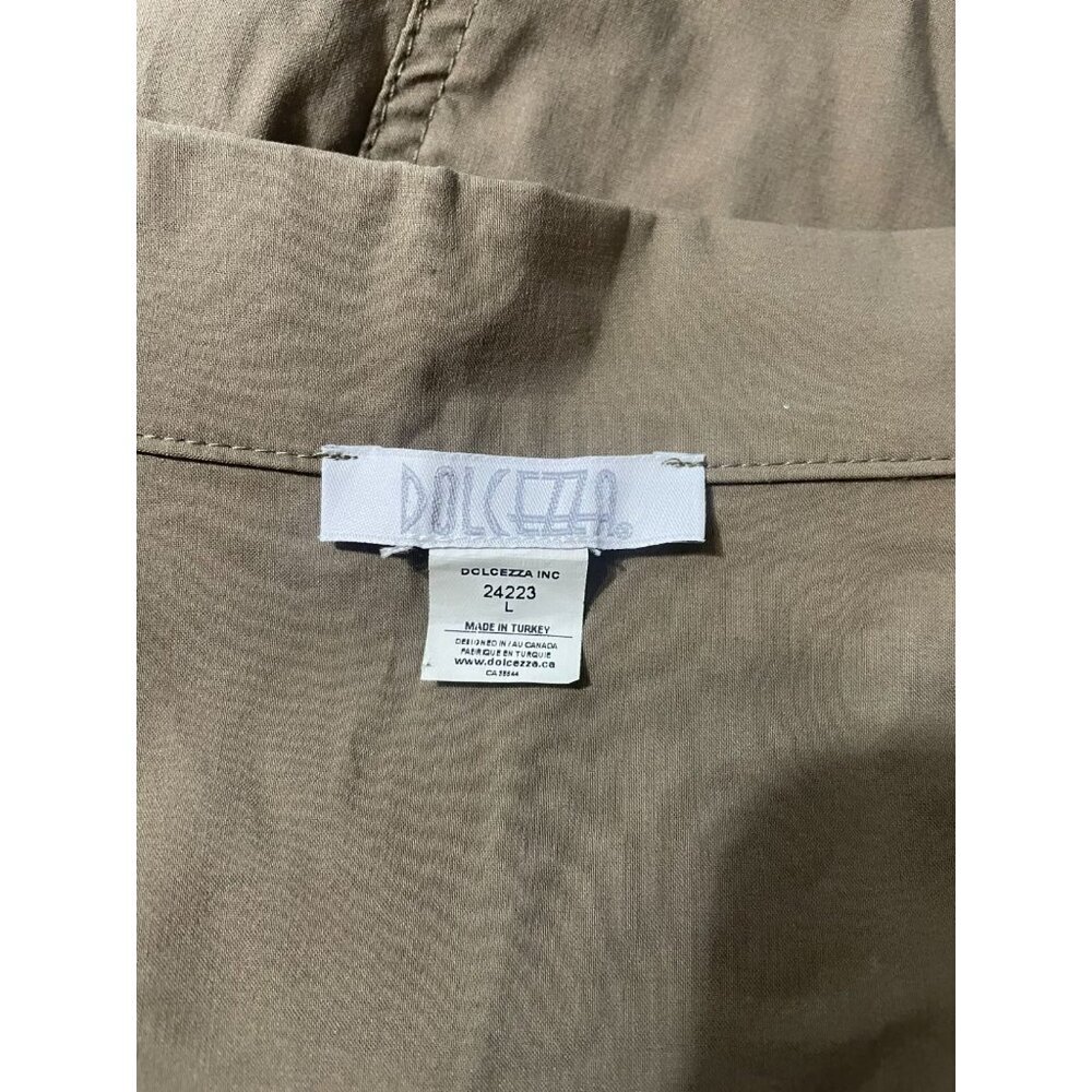 Dolcezza Size Large Top Jacket Button Down Long S… - image 6
